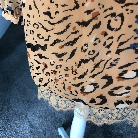 #Animal print dress with slip attached underneath. - Picture 7 of 8